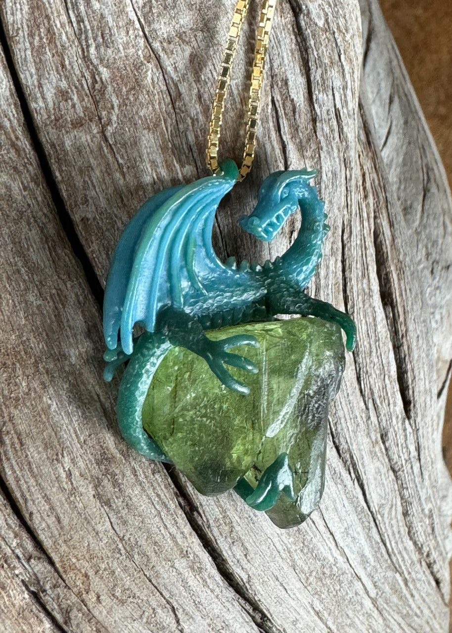Original Princess Peridot Dragon Pendant Wax