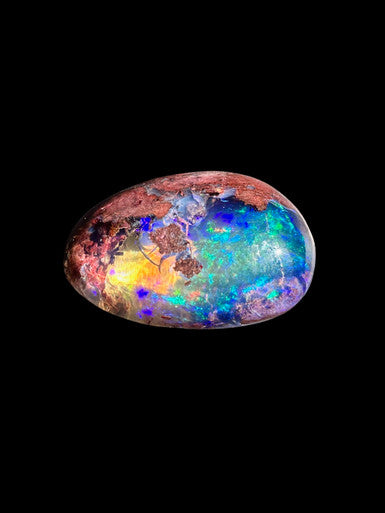Prismatic Explosion - Mexican Matrix Fire Opal -14.8 ct