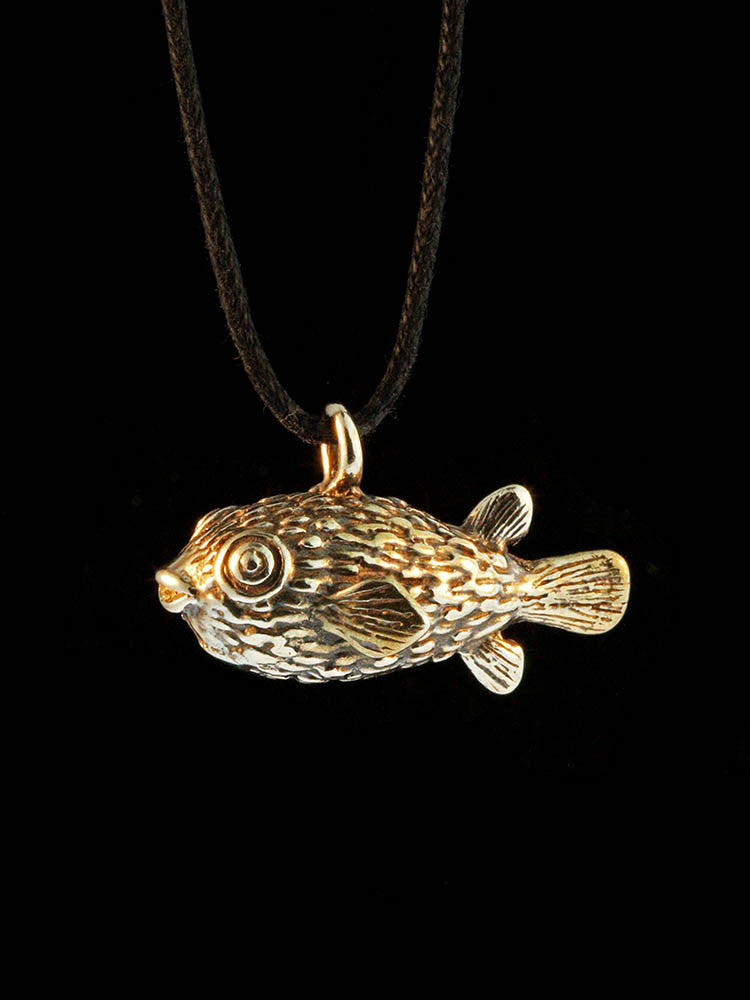 Puffer Fish Charm - Bronze