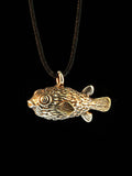 Puffer Fish Charm - Bronze