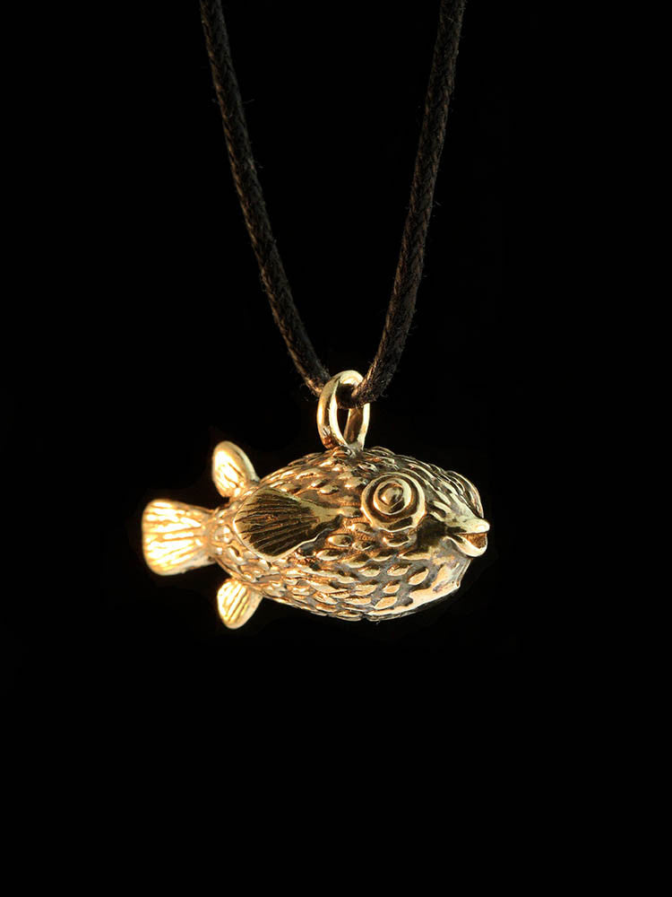 Puffer Fish Charm - Bronze