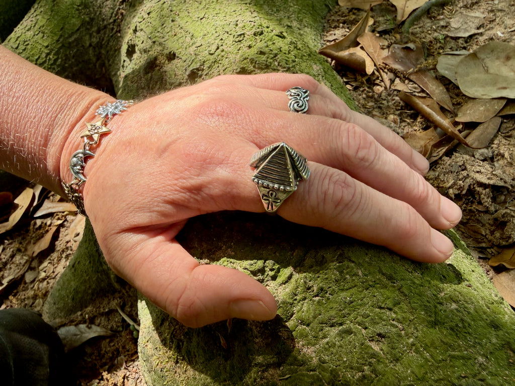 Pyramid Ring - Sterling Silver