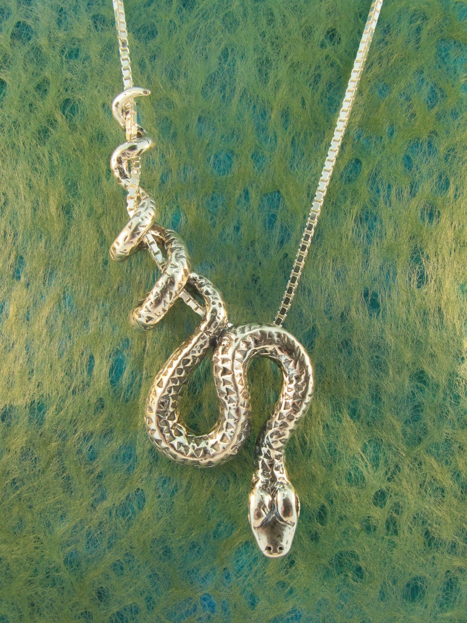 Snake Python Jewelry Python Snake Pendant - Sterling Silver – Marty Magic Jewelry