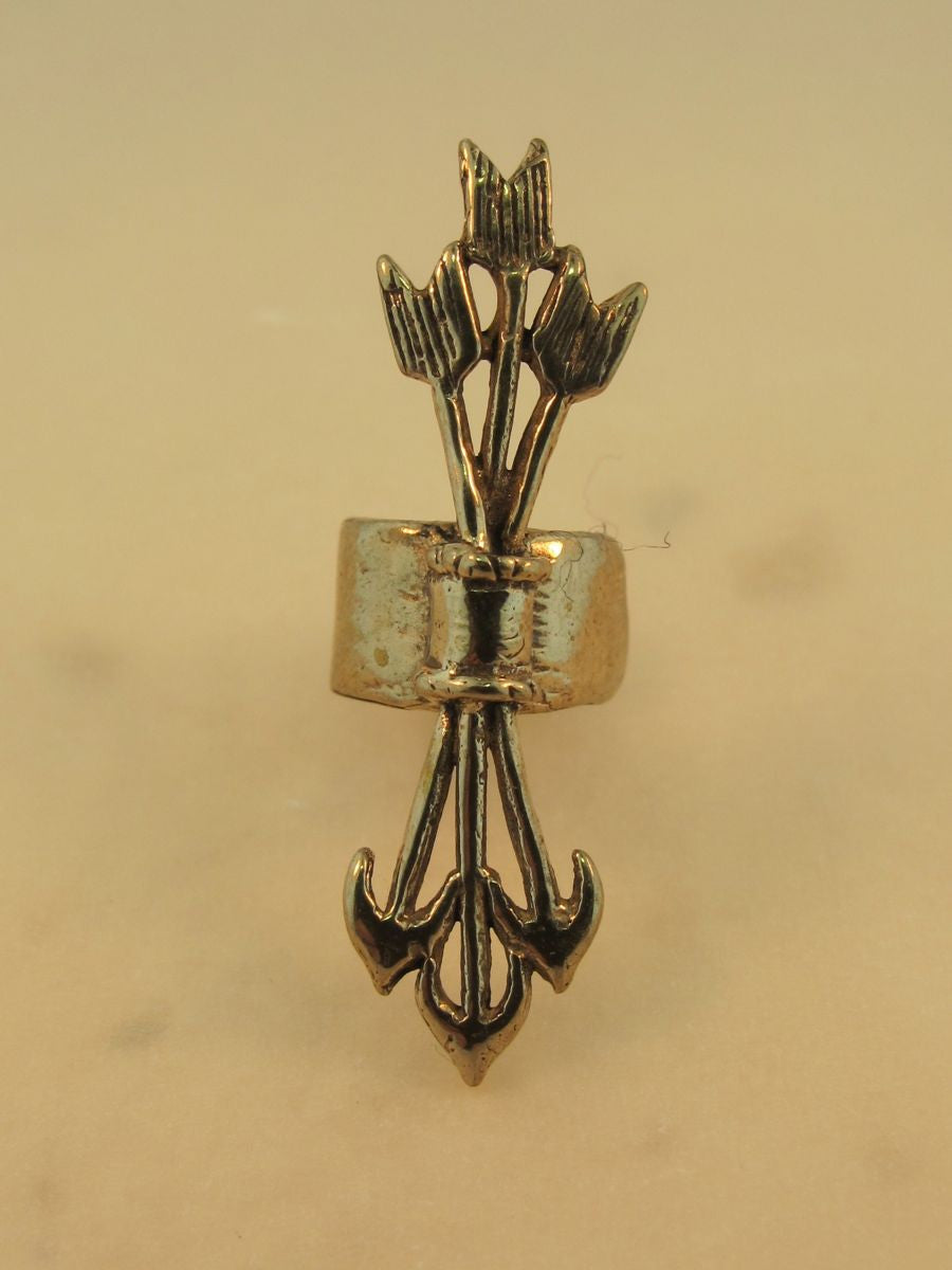 Quiver and Arrows Ear Cuff in Bronze