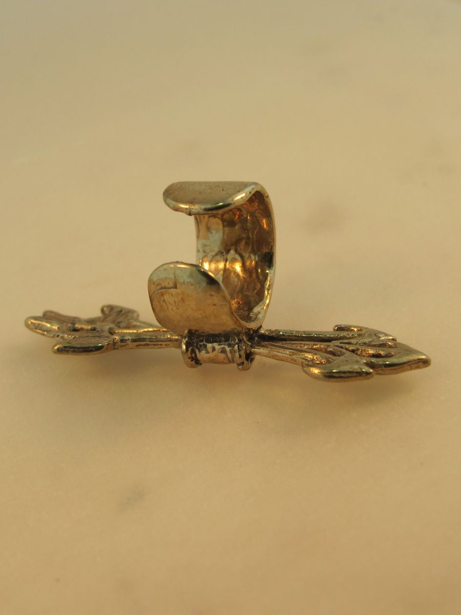 Quiver and Arrows Ear Cuff in Bronze