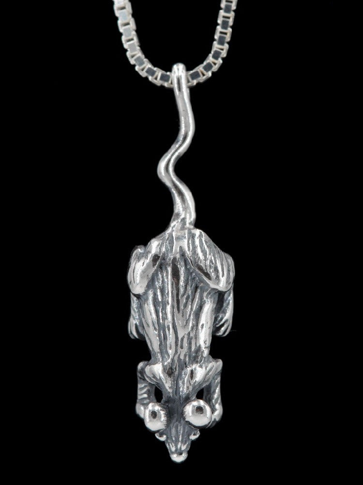 Rat Charm in Silver