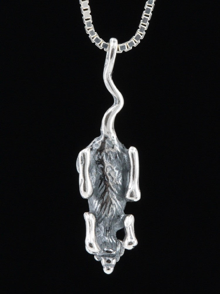 Rat Charm in Silver