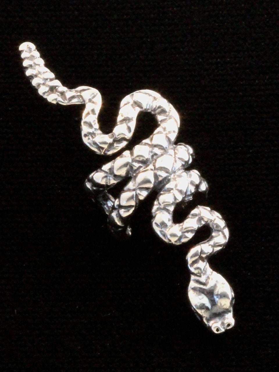 Rattlesnake Ear Cuff - Silver