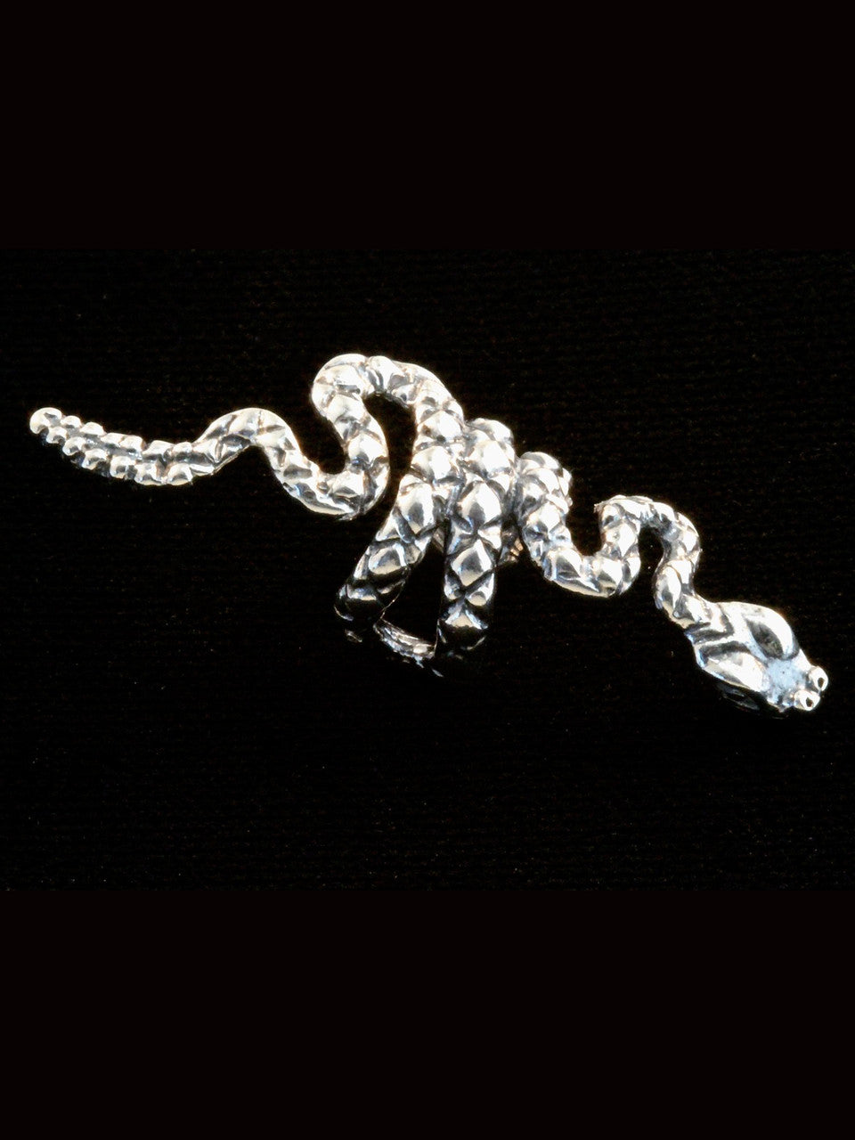 Rattlesnake Ear Cuff - Silver