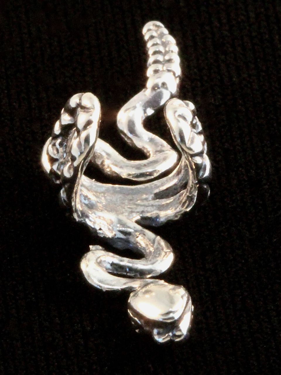 Rattlesnake Ear Cuff - Sterling Silver