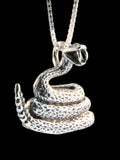 Rattlesnake Pendant - Silver
