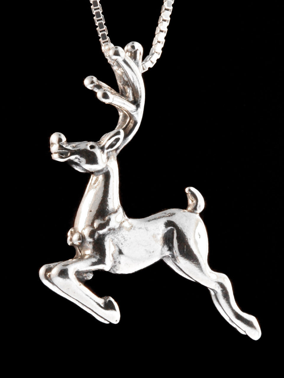 Reindeer Pendant  - Silver