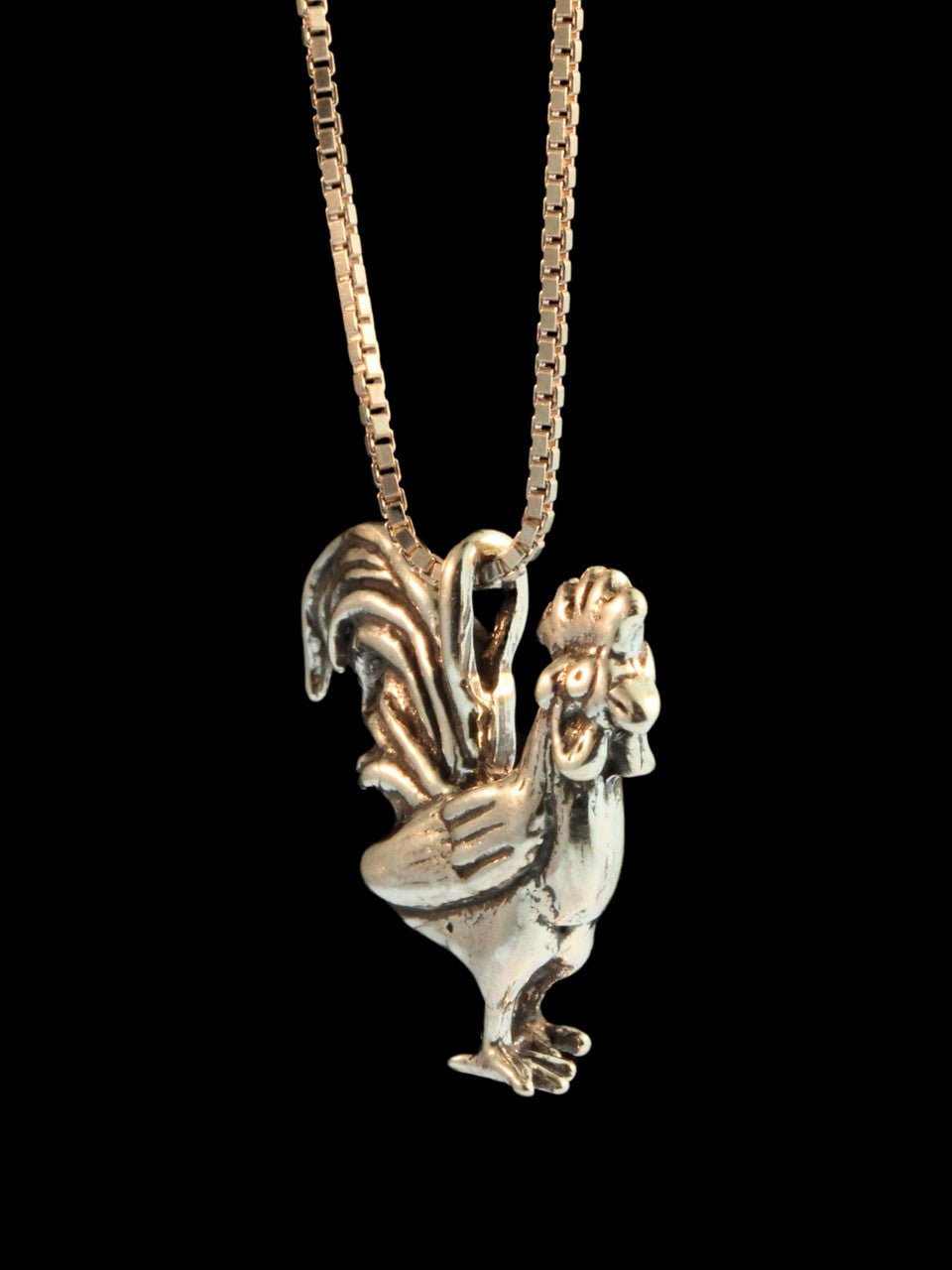 Rooster Charm - Silver