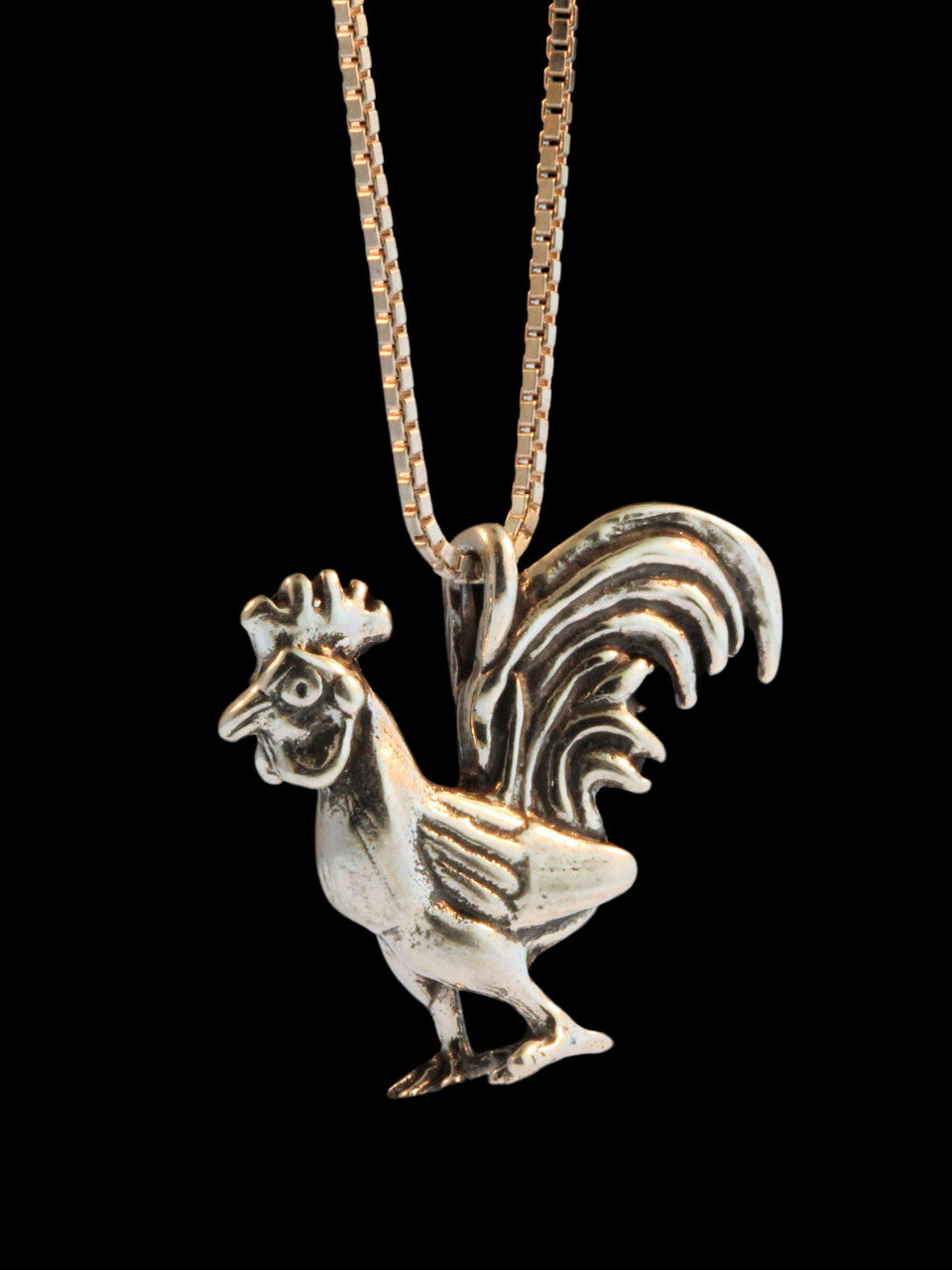 Rooster Charm - Silver