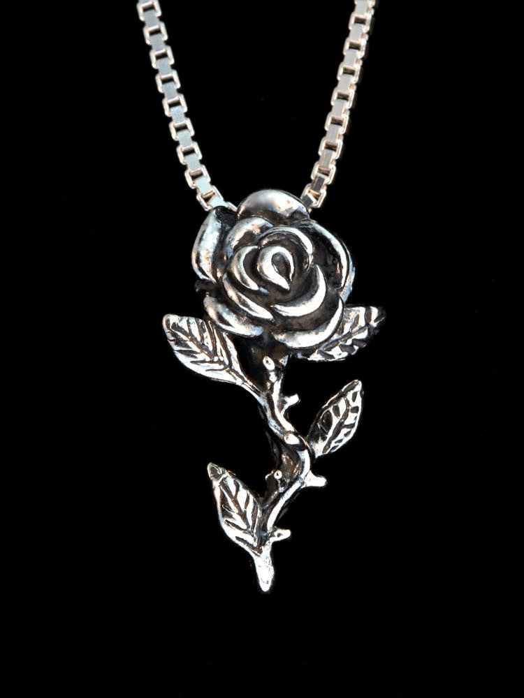 Sterling Silver Rose Charm