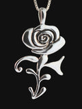 Rose Symbol Pendant - Sterling Silver - SOLD OUT