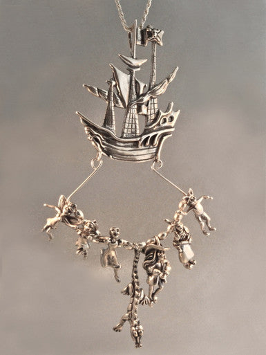 Classic Peter Pan Charm Holder Collection - Silver