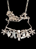 Santa and Reindeer Charm Collection - Sterling Silver
