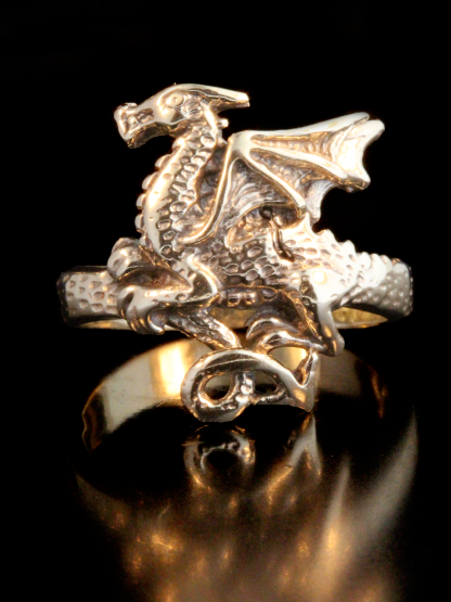 Celtic Dragon Ring - 14k Gold