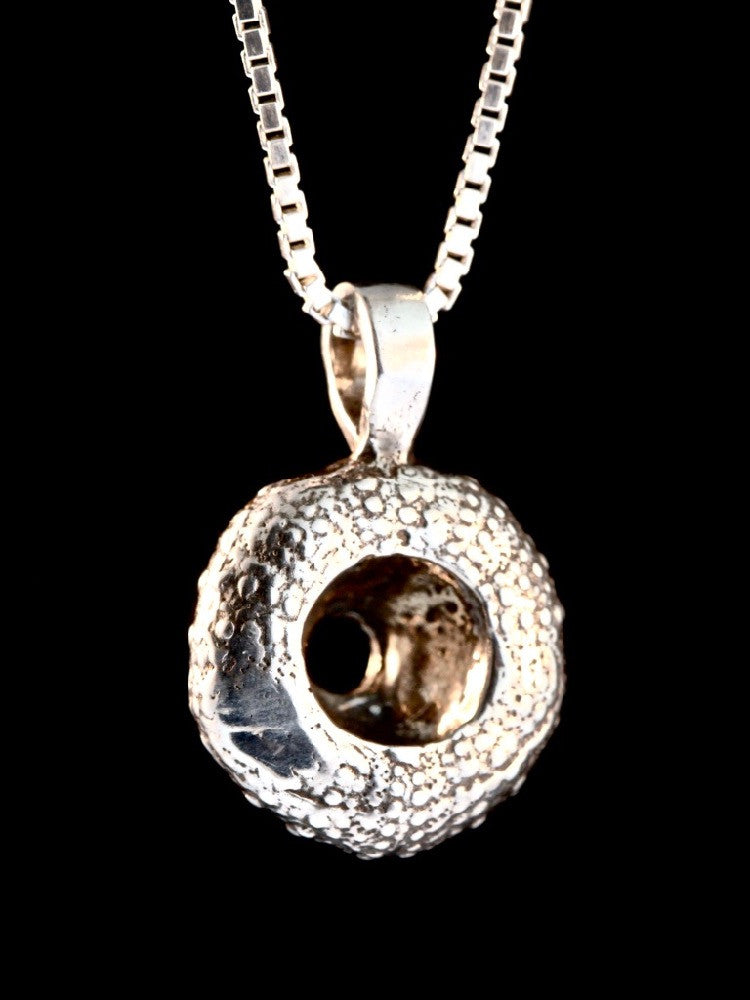 Sea Urchin Charm in Silver