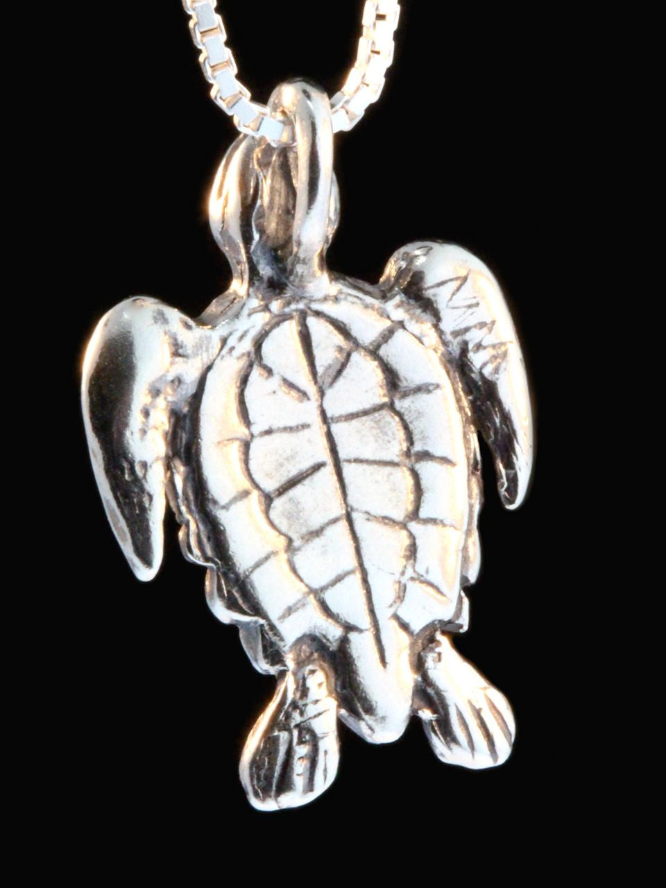 Sea Turtle Charm -back
