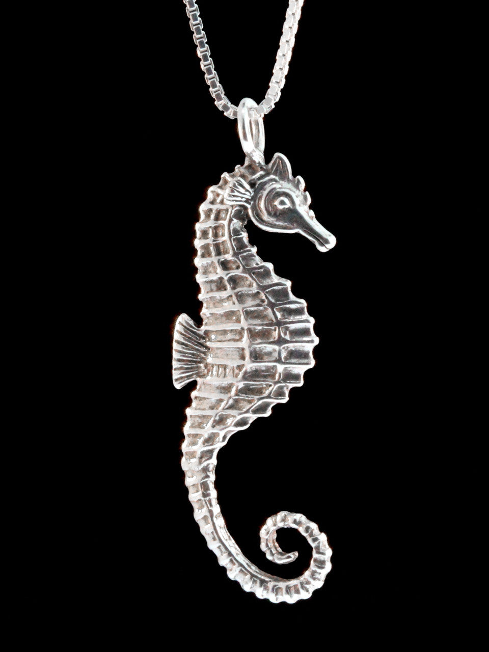 Seahorse Charm - Silver