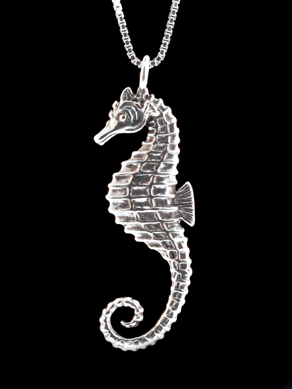 Seahorse Charm - Silver