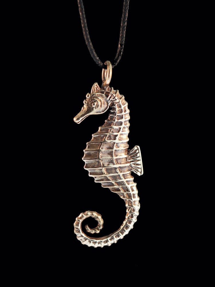 Seahorse Charm - Bronze
