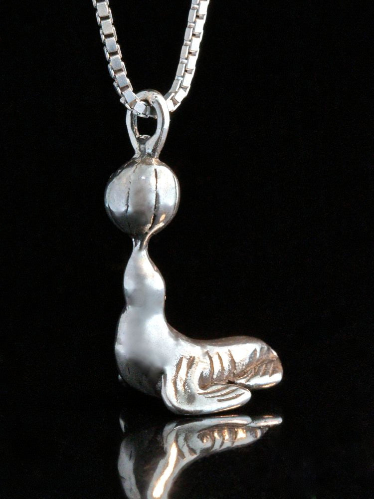 Circus Seal Charm - Sterling Silver