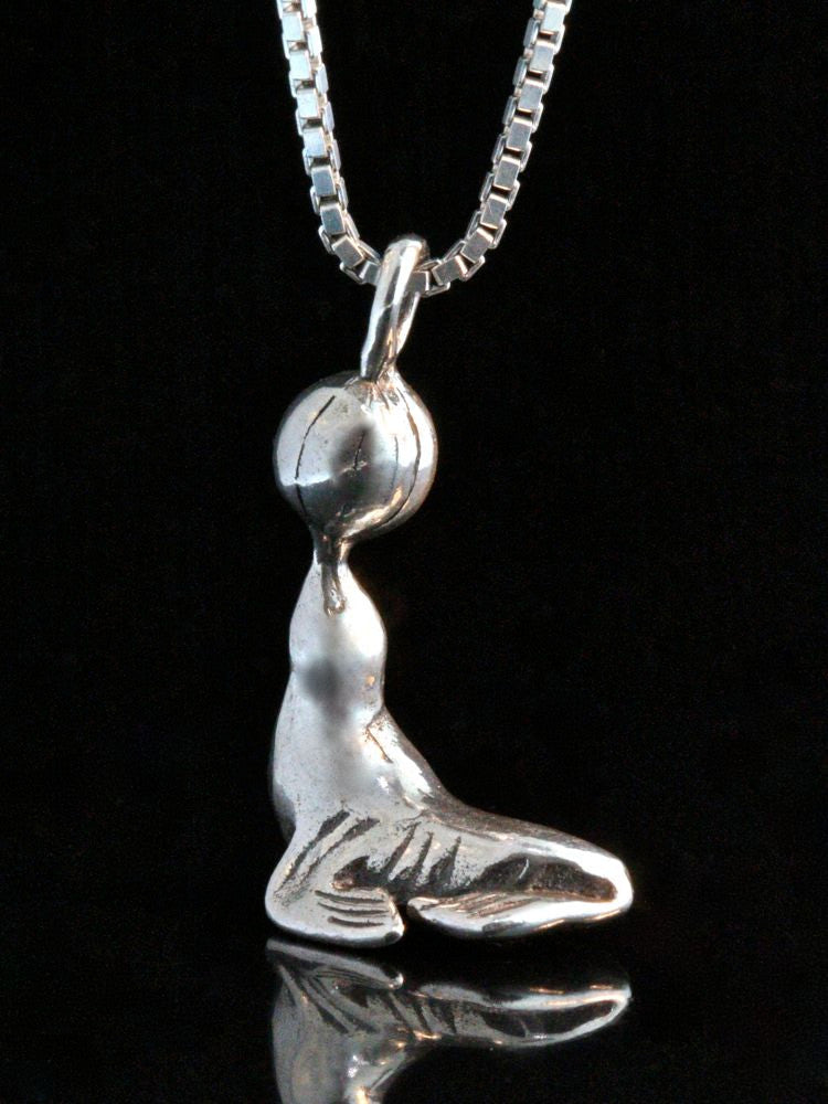 Circus Seal Charm - Sterling Silver