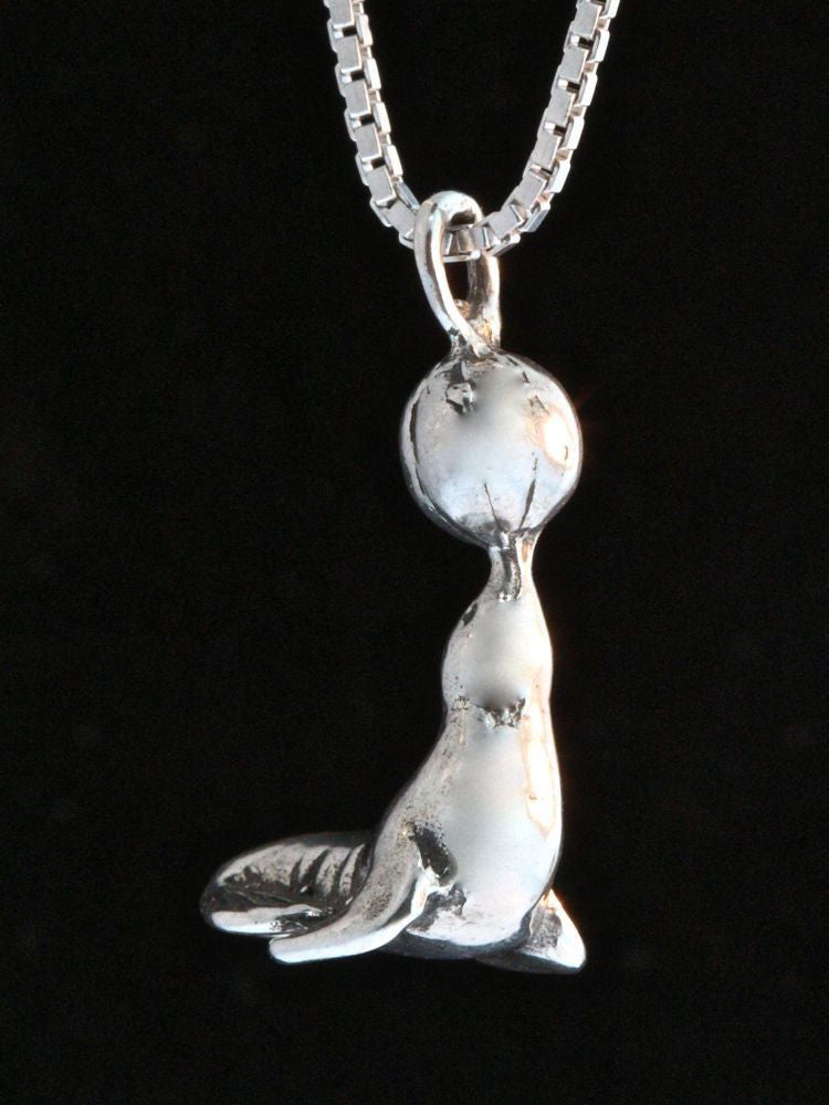 Circus Seal Charm - Sterling Silver