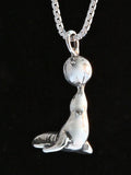 Circus Seal Charm - Sterling Silver