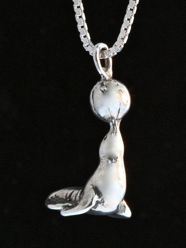 Circus Seal Charm - Sterling Silver