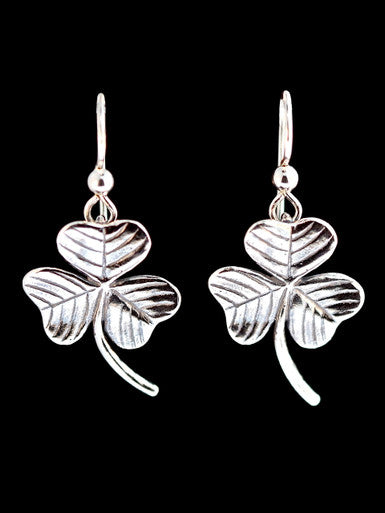 Shamrock Earrings - Silver