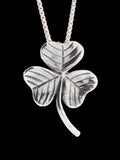 Shamrock Charm Pendant - Sterling Silver