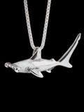 Hammerhead Shark Charm - Silver