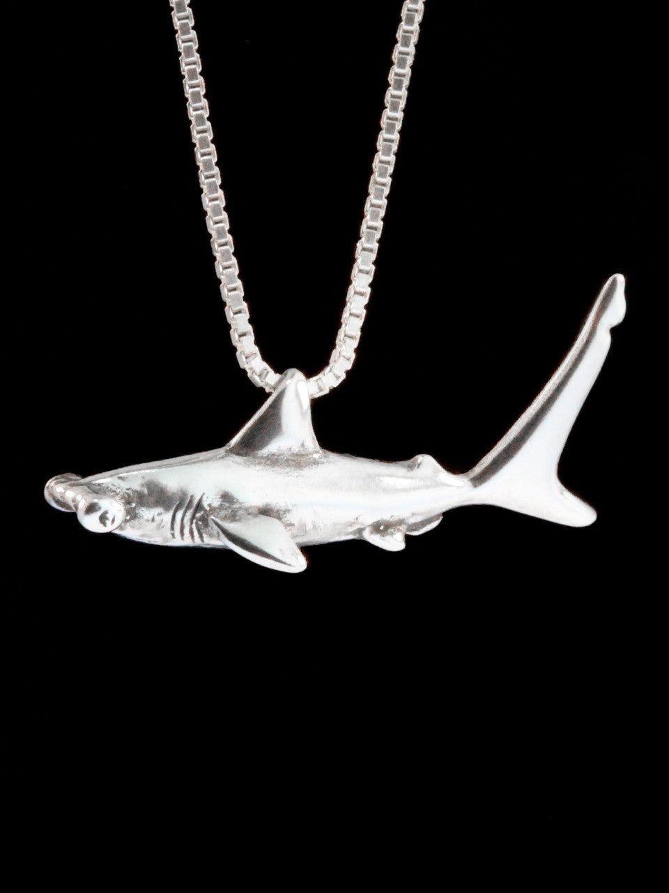 Hammerhead Shark Charm - Silver