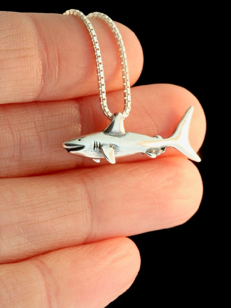 Shark Charm in Silver