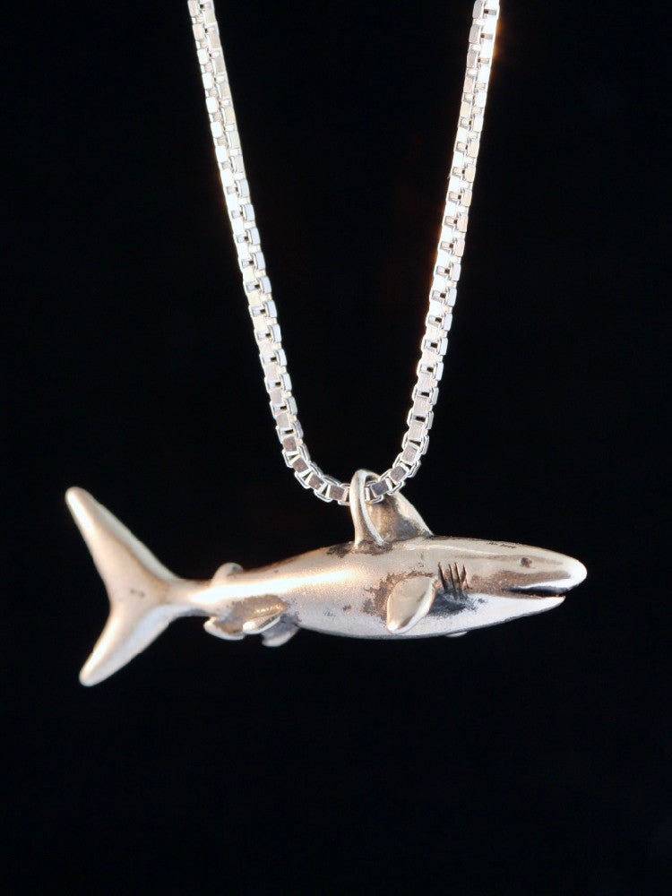Shark Charm in Silver