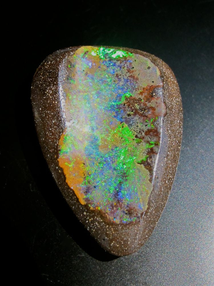 "Shark Fin," arrow shaped Australian boulder opal 18.5 ct