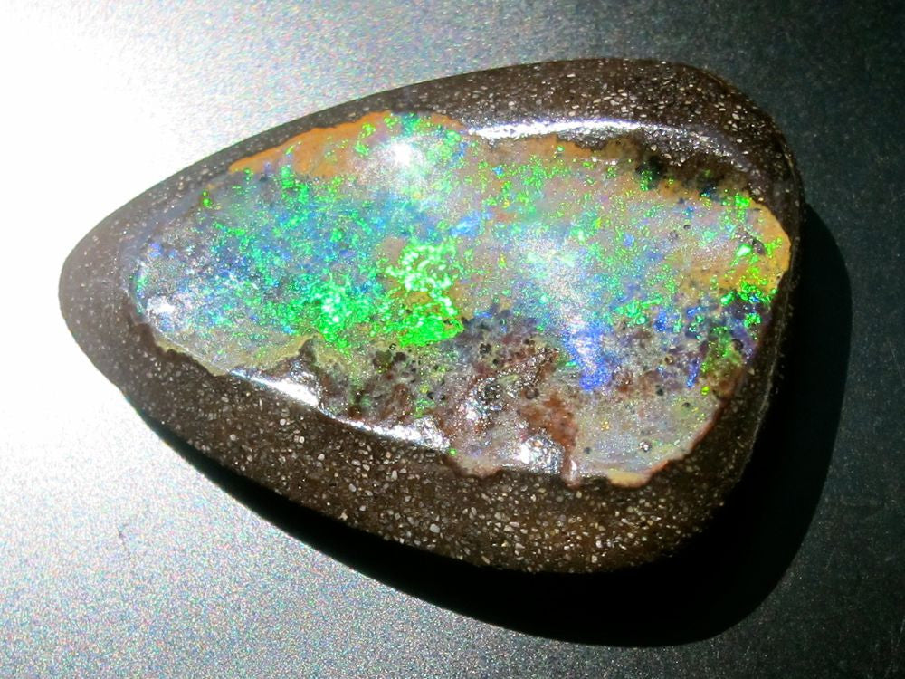 "Shark Fin," arrow shaped Australian boulder opal 18.5 ct