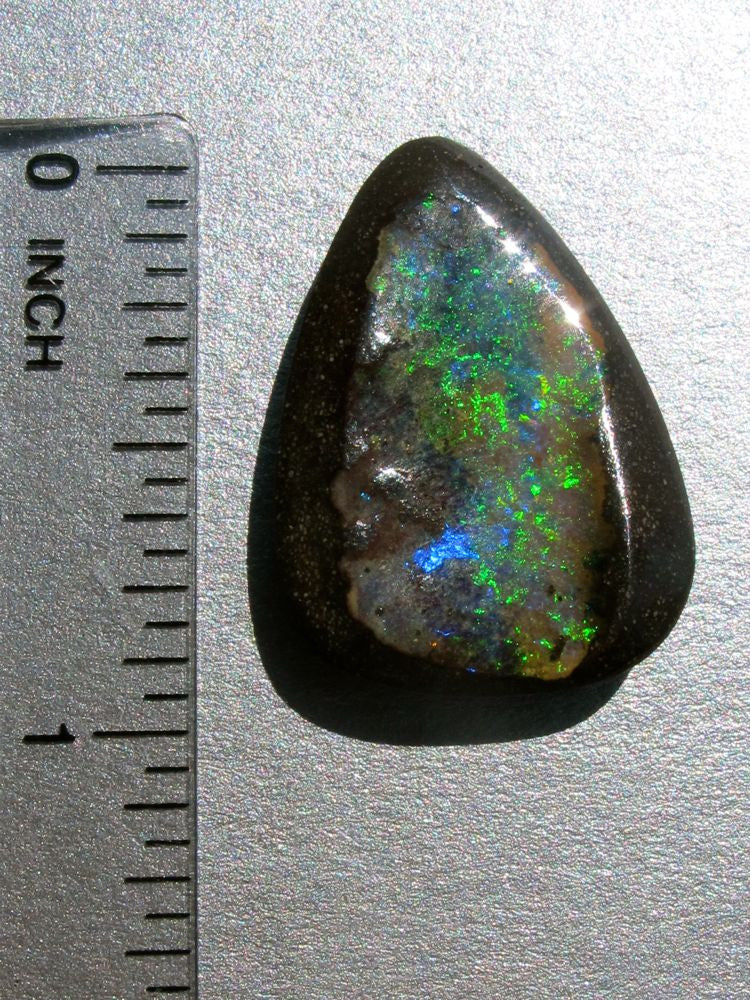 "Shark Fin," arrow shaped Australian boulder opal 18.5 ct