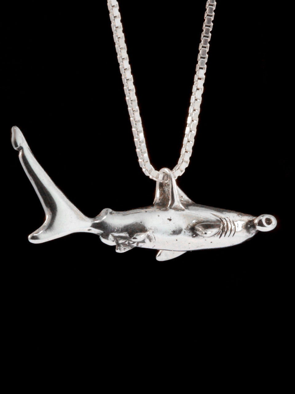 Hammerhead Shark Charm - Silver