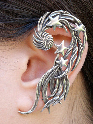 Comet Ear Wrap - Sterling Silver