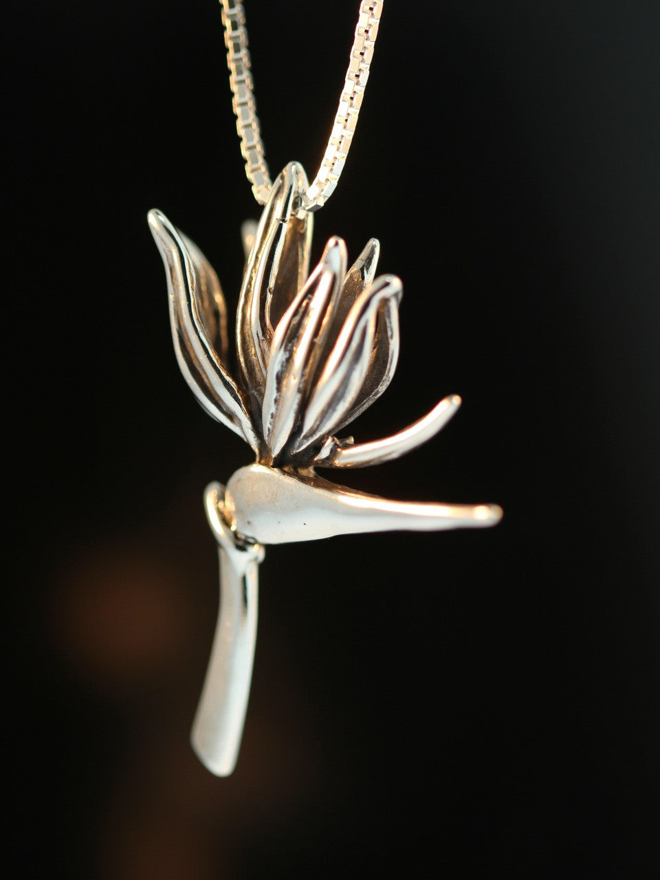 Bird of Paradise Charm Pendant (forward facing)