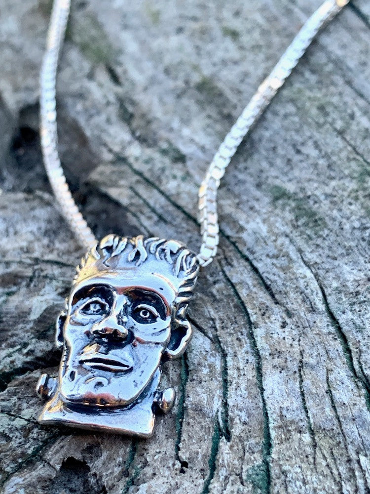 Frankenstein Pendant - Silver