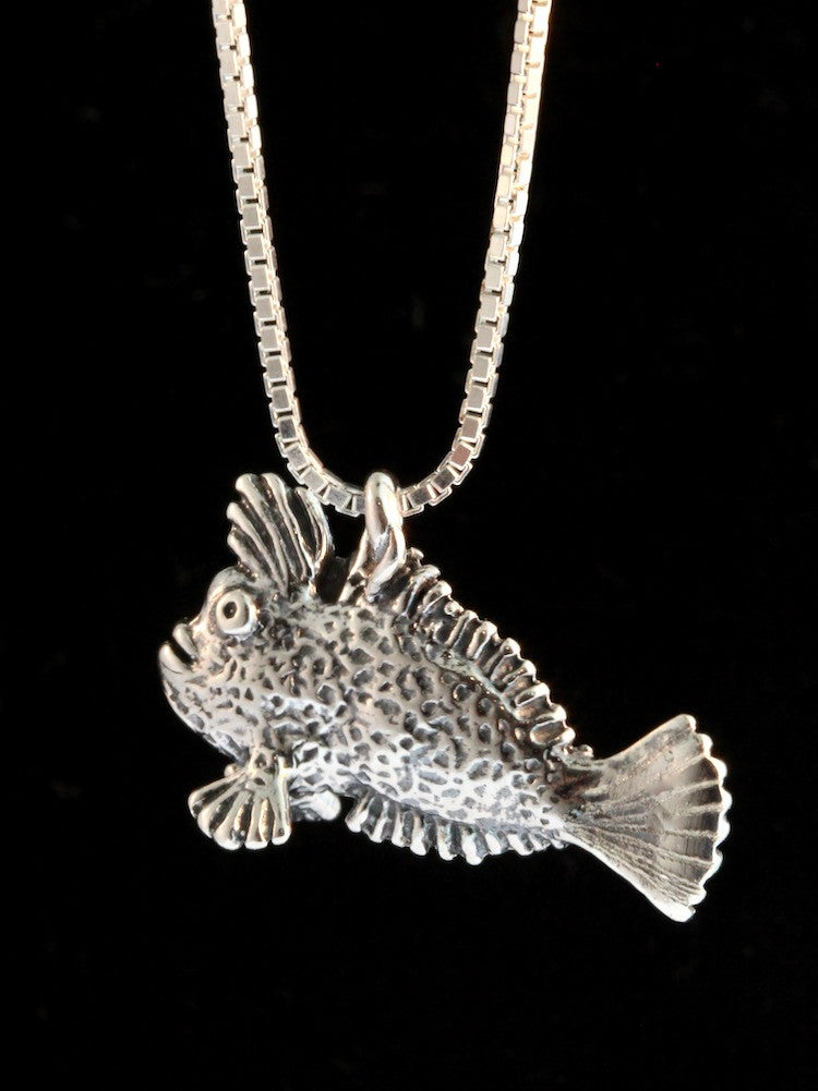 Hand Fish Charm - Silver
