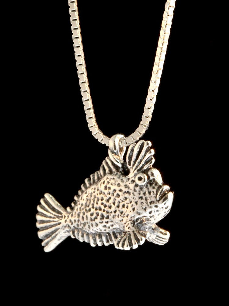 Hand Fish Charm - Silver