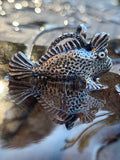 Handfish Angler Charm - Sterling Silver