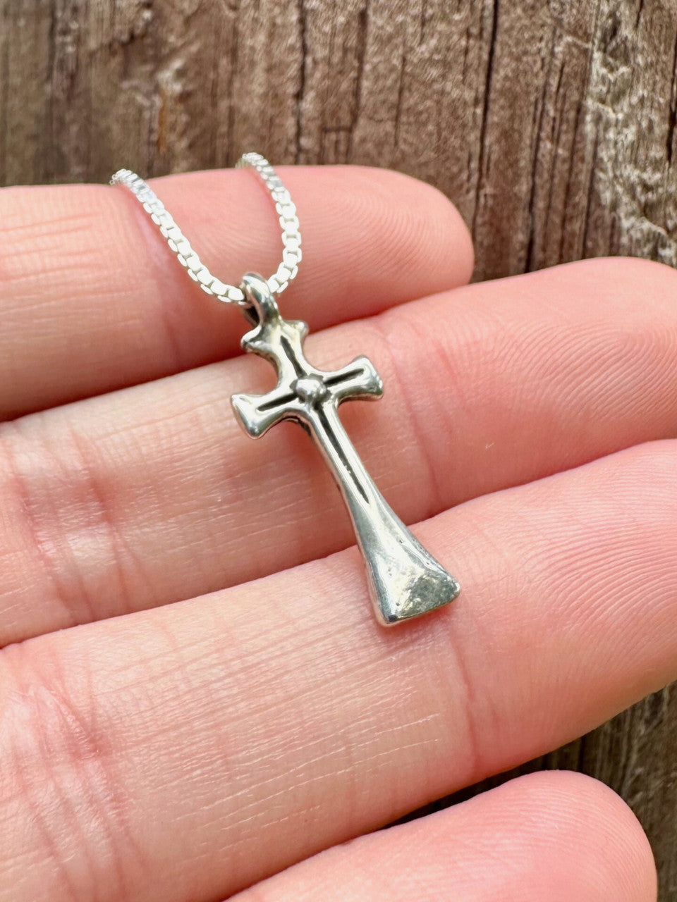 Holy Cross Charm - Silver